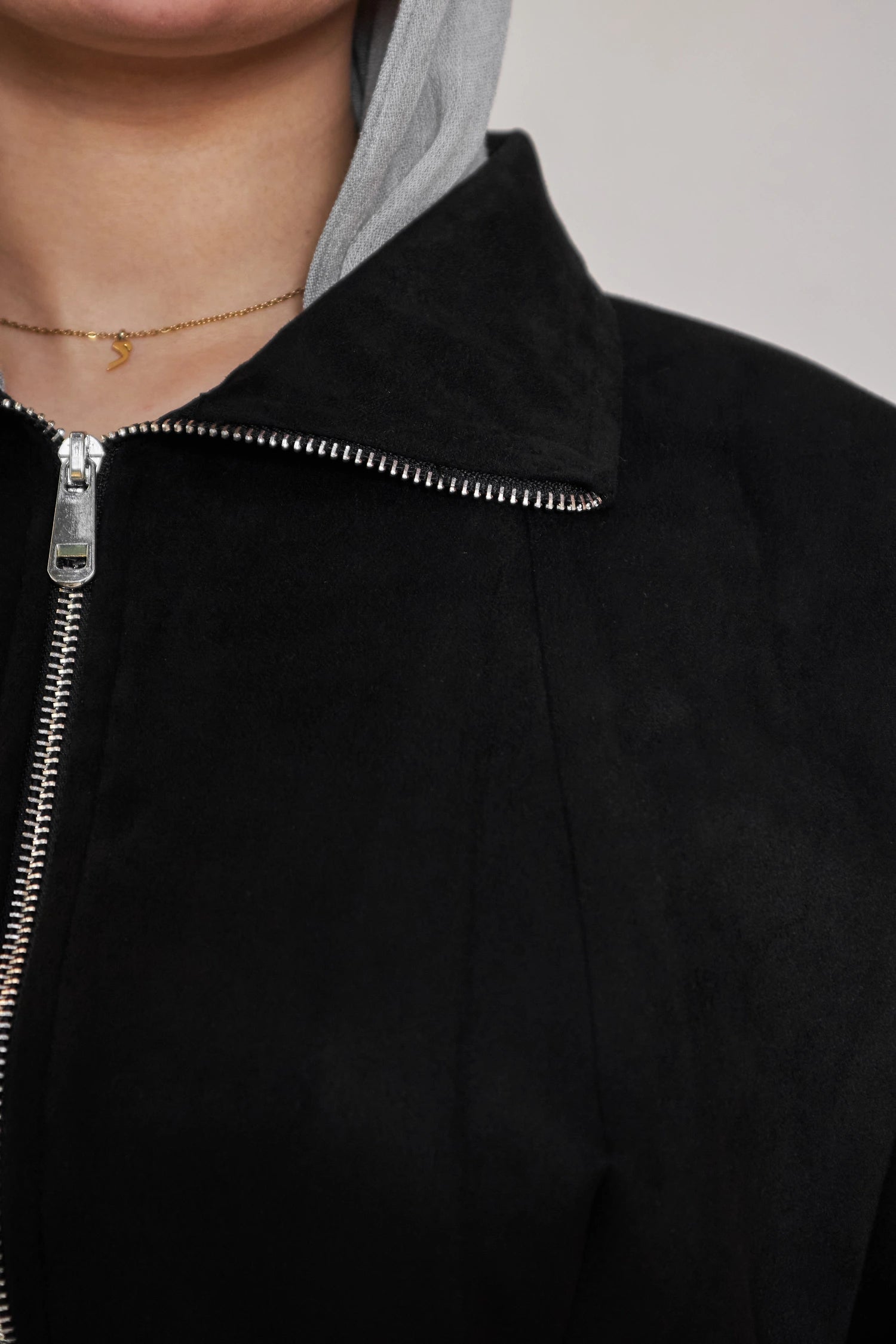 Long Shamoa Suede Suit